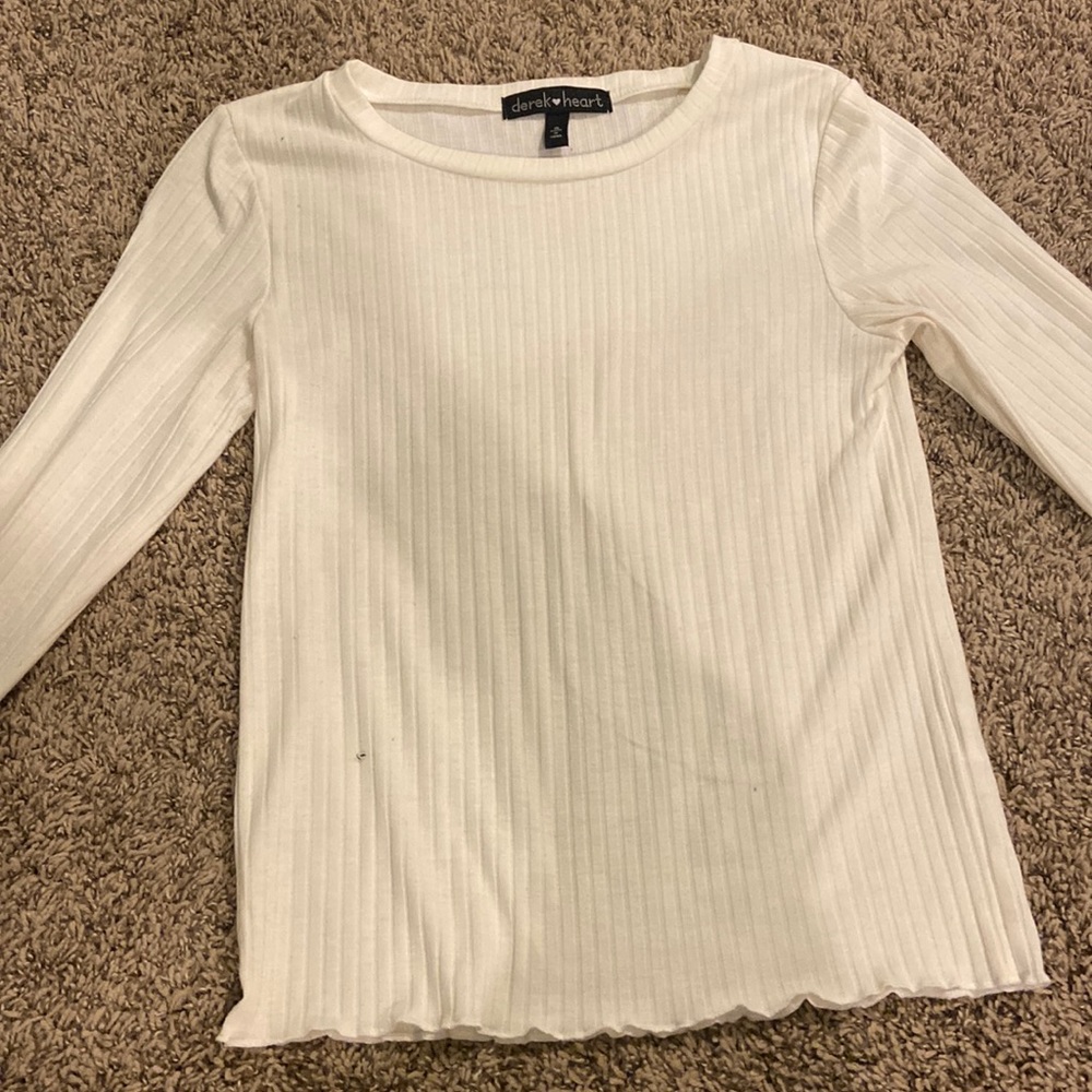 White long sleeve top.